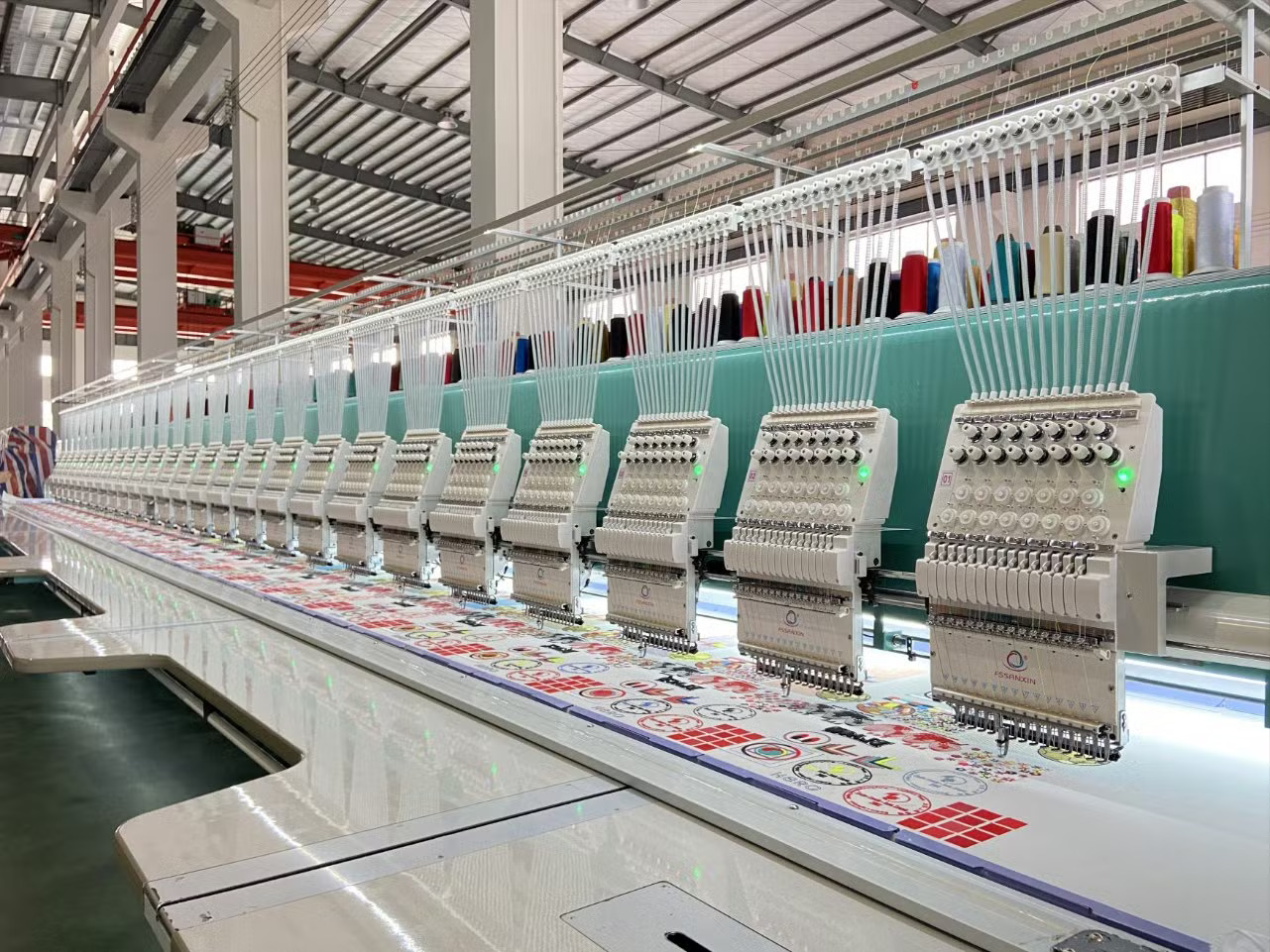 Industrial textile manufacturing factory